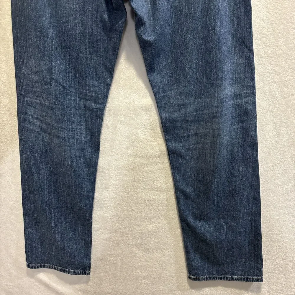 Levis 505 Jeans Men's 34x32 Blue Medium Wash Straight Leg Denim Pants Classic